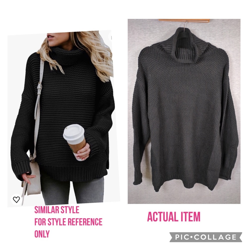 👯‍♀️Host Pick⚡️Macaron Turtleneck Tunic Sweater